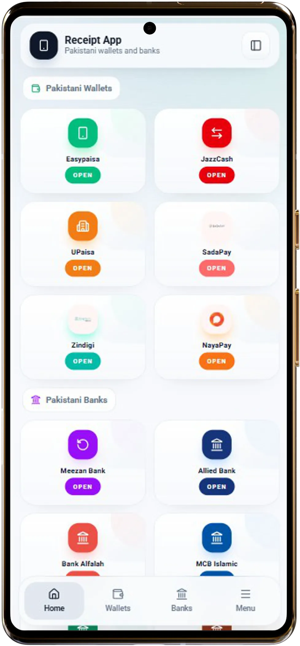 App screen 1